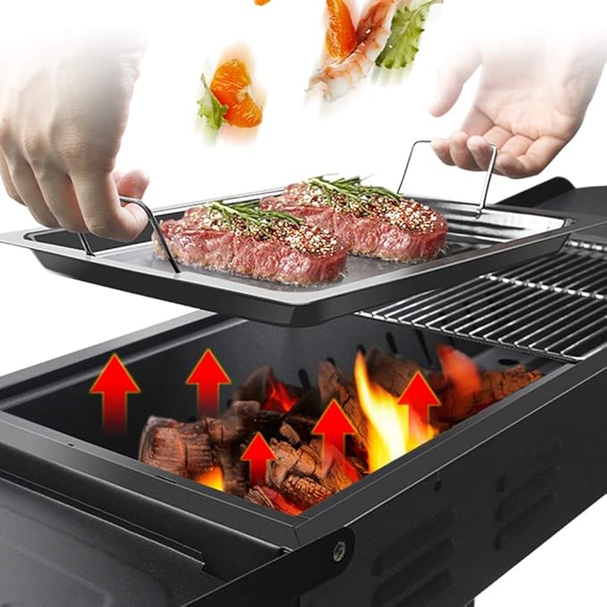 Folding Charcoal Grill Set